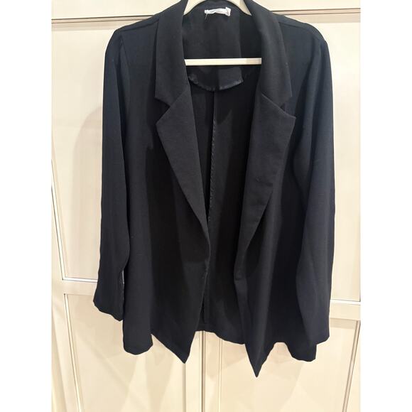 Lush Novak Crepe Blazer Black Size M 8-12 - Picture 2 of 3